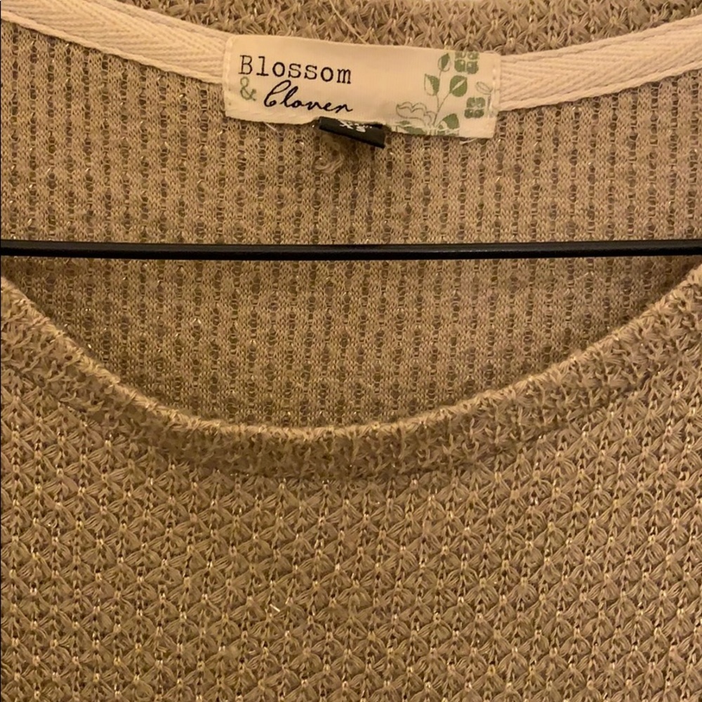 Mixed fabric blouse - Picture 2 of 3
